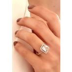 Sky Diamond Pink Morganit Taşlı 925 ayar Gümüş Tek Taş Yüzük