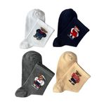 Sky Socks 4'lü Teddy Bear Set Unisex Kokulu Tenis Çorap Tek Beden