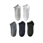 Sky Socks 5'li Erkek Çemberli Renkli Patik Ekonomik Paket Kısa Spor Sneakers Çorap Tek Beden