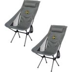 Sky Ultralight Katlanabilir Kamp Sandalyesi Gri 2 Adet - Metal - Kumaş