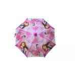 Skybelt 66 Cm Kılıflı Bardaklı Çocuk Şemsiyesi Sky-201-Pembe Örgülü Prenses