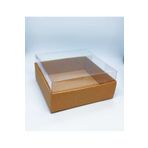 Skybox 8x8x4 Asetat Kapaklı Kraft Kutu 50 Adet