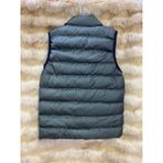 Skycott Çocuk Şişme Yelek Yağmur Su Geçirmez Içi Astarlı Fermuarlı Çift Cep Puffer Yelek - Haki - Yeşil - 9 - 10 Yaş