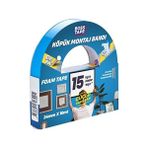 Skygo 15 kg Çift Taraflı Köpük Aksesuar Montaj Bandı 24 mm x 10M - Option-1 - 0 - Siyah - 1 Adet