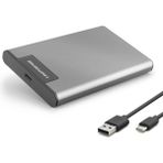 Skygo 2.5" Inç Sata Hdd/ssd Harici Disk Kutusu (Usb 3.0 Type-C Rgb - Gümüş HDX1782) - Standart