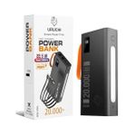 Skygo 22.5W Pd 3.0 Hızlı Şarj Powerbank, Kablolu Model, Gerçek 20.000 Mah Kapasite, 15/16 Serisi ile Type-C Uyumlu, Qc2.0 Destekli Taşınabilir Şarj Cihazı, Siyah