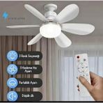 Skygo 30W Uzaktan Kumandalı Tavan Tipi Fan Ampul – Ayarlanabilir Işık ve Serinletici Fan - Beyaz