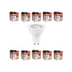 Skygo 4,5W GU10 LED Ampul - 10'lu Ekonomik Paket, 350 Lumen, 3000K Sarı Işık, 36° Işık Açısı, 15.000 Saat Ömür, Enerji Verimli - 1 - 10 W - Amber