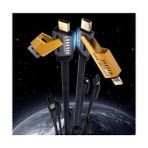 Skygo 4'ü 1 Arada 65W Pd Hızlı Şarj Kablosu - Type C/usb/lightning Destekli 100 cm Dayanıklı Örgü Yapı - Akıllı ve Güvenli Şarj Bağlantı Desteği - Ahşap