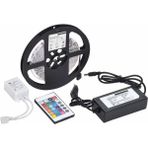 Skygo 5 mt 3 Cipli Rgb Şerit LED Silikonlu Adaptör Uzaktan Kumanda Tak Çalıştır - 1 - 10 W