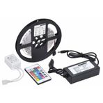 Skygo 5 Mt 3 Cipli Rgb Serit Led Silikonlu Adaptor Uzaktan Kumanda Tak Calistir
