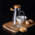 Skygo 900 ml 2 Adet Borosilikat Cam Yağdanlık,termisil Dayanıklı Yağlık ve Sirkelik,zeytin Yağı,limon Suyu ve Sirke Için Yağ Şişesi (2 Adet) - 0 - Siyah - Option-1
