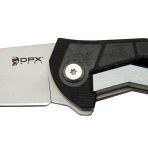 Skygo 915B-BK DPX Gear Sugga Siyah Beyaz 17.5 cm Yarı Otomatik Kemerlikli Kutulu Kamp Outdoor Çakı
