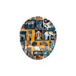 Skygo Afrika Desenli Bilek Destekli Mouse Pad - Option-1 - 001-Renkli