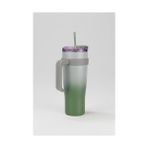 Skygo Alto Pipetli Termos Bardak Yeşil 1000ML - -- - 000-Siyah