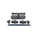 Skygo Antika Tarz Dekoratif Pirinç Üstten Ispanyolet - 133X40 Mm, Oksit