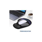 Skygo Bilek Destekli Ergonomik Kaymaz Taban Mouse Pad, Masa Pedi Siyah - Option-1 - 001-Renkli