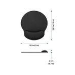 Skygo Bilek Destekli Konfor Kaymaz Ergonomik Mouse Pad Siyah Siyah - Option-1 - 001-Renkli