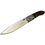 Skygo BK-011BK Buck Knives 23 cm Kahverengi Sedef Sap Kılıflı Kutulu Kamp Çakı