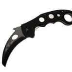 Skygo Böker Emerson 0504 BK Siyah 20 cm Manuel Kemerlikli Karambit Kamp Çakı