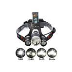 Skygo Boruit T6 Kafa Feneri 5000 Lumens 3Xcree Xm-T6+2R5 Lamba Led Kamp Lambası