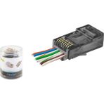 Skygo Cat6 Ez RJ45 Konnektör - 100 Adet Siyah / Özel Plastik Kutulu ND2402 - Standart