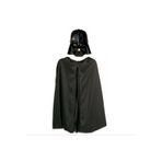 Skygo Çocuk Boy Yıldız Saşları Star Wars Darth Vadet Maskesi ve 90 cm Pelerin Seti Siyah