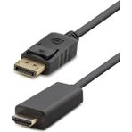 Skygo Displayport To HDMI Görüntü Kablosu 4K 30 Hz 1.8 M Siyah HDX7796