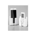 Skygo Duvara Monte Edilen Telefon ve Kumanda Standı Plastik Organizer - Option-1 - 000-Siyah