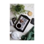 Skygo EVLE-EE170-T9 City Desenli Dikdörtgen Tepsi 16X25 cm (City) - Kestane Akaju - Option-1