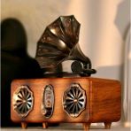 Skygo Gramafon Görünüm Ahşap Nostalji Radyo,bluetooth Özellikli, Gramafon Nostaljik Radyo - Kahverengi