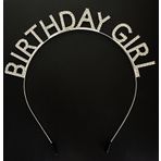 Skygo Gümüş Kristal Taşlı Birthday Girl Doğum Günü Tacı İthal Ürün A Kalite 17X16 Cm SKY70712432