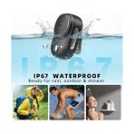 Skygo Itour-S Giyilebilir Bluetooth Hoparlör, IP67 Su Geçirmez Toz Geçirmez, Taşınabilir Küçük Klipsli Bluetooth Hoparlör, 10H Çalma Süresi, Mutfak, Iş, Seyahat, Bisiklet, Golf, Havuz Için (Siyah) - Option-1