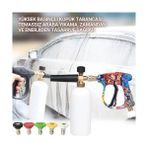 Skygo K Serisi Ile Uyumlu 5 Nozzle Set Basınçlı Araç Yıkama Tabancası Seti Basınçlı Yıkama Makinesi - Option-1 - (ClearEyelets)Black-RadiantOrchid