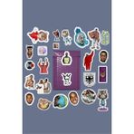 Skygo Kanye West Rap Paketi/bullet Journal Defter Çıkartma Ajanda Laptop Etiket, 8764587987487 - Option-1 - -50 C
