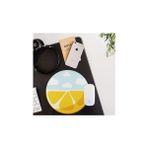 Skygo Limon Desenli Yuvarlak Mousepad - Mouse Pad - Fare Altlığı - Option-1 - 001-Renkli
