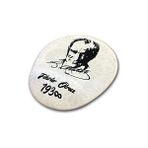Skygo LN-1938 Fikirler Ölmez Atatürk Desenli Ergonomik Suya Dayanıklı Bileklikli Mouse Pad - Option-1 - 001-Renkli