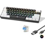 Skygo Mekanik Rgb Klavye Blue Switch - Siyah Beyaz MF1701BW