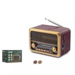 SkyGO Nostaljik Görünümlü Bluetooth Destekli FM Radio NS3315