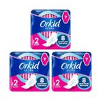 Skygo Orkid Ultra Hijyenik Ped Uzun Tekli Paket 8 Ped 3lü Paket - 0 - Siyah