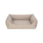 Skygo Pet Uniform Bej Puantiyeli Köpek Yatağı M 60X70CM - 001-Renkli - 100 x 100 cm