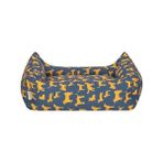 Skygo Pet Uniform Lacivert-Sarı Köpek Yatağı M 60X70CM - 001-Renkli - 100 x 100 cm