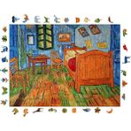 Skygo Pinecone - Ahşap Puzzle Yetişkinler Için - Van Gogh Arles'teki Yatak Odası Benzersiz Parçalı Puzzle - 450 Parça Ahşap Yapboz - Yapıştırıcı Folyo Dahil - Dekoratif Ahşap Puzzle - 29X39 cm - R1-13 - 01-Mavi