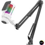 Skygo Profesyonel Ayarlanabilir Masa Kolu Askılı Gaming Rgb Mikrofon 192 Khz / 24BIT Type-C - Beyaz M835W