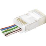 Skygo Ramia Premium | CAT6E Ez RJ45 Metal Konnektör 100 Adet Plastik Kutu - Beyaz ND2422 | TG-HB-2026