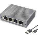 Skygo Ramia Premium | Gigabit Ethernet Switch 5 Port Type C Güç Girişli Gri HDX1414 | TG-HB-2026