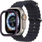Skygo Revify Apple Watch Ultra 49MM Alüminyum Kasa Cam Ekran Koruyucu - Mor
