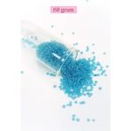 Skygo Revify Dökme Cam Kum Boncuk (11/0) 2 mm - 60 Gram - Şeffaf Koyu Camgöbeği - BNC061