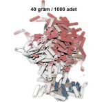 Skygo Revify Koyu Pembe 15 x 5 mm Dantel Oya Yazma Halhal Abiye Lazer Kesim Pul 1000 Adet / 40 Gram