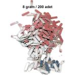 Skygo Revify Koyu Pembe 15 x 5 mm Dantel Oya Yazma Halhal Abiye Lazer Kesim Pul 200 Adet / 8 Gram